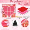 Valentines Party Games Valentines Games for Adults Kids Classroom Bean Bag Toss Tic Tac Toe Game 4ft Giant Lawn Yard Outdoor Games Valentine Day Class Activities Backyard Camping Holiday Party Favors view 2