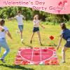 Valentines Party Games Valentines Games for Adults Kids Classroom Bean Bag Toss Tic Tac Toe Game 4ft Giant Lawn Yard Outdoor Games Valentine Day Class Activities Backyard Camping Holiday Party Favors view 4