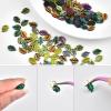 100 Pieces Tiny Leaves for Craft Dollhouse Miniatures Soft Resin Leaves for Fairy Garden Micro Landscaping Decoration view 3
