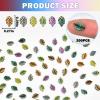 100 Pieces Tiny Leaves for Craft Dollhouse Miniatures Soft Resin Leaves for Fairy Garden Micro Landscaping Decoration view 4