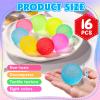 16Pack Mini Gumdrop Stress Balls , Textured Memory Gel Soft Stress BallStress Relief Squeeze Ball for Adults Kids, Squishy Toys Bulk for Party Favors Gifts, Desk Toy and Prize view 2