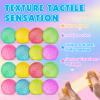 16Pack Mini Gumdrop Stress Balls , Textured Memory Gel Soft Stress BallStress Relief Squeeze Ball for Adults Kids, Squishy Toys Bulk for Party Favors Gifts, Desk Toy and Prize view 4