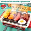 34-Piece Magic Meals Interactive BBQ Grill Playset - Kids Play Kitchen Toys with Color-Changing Foods, Sizzling Frying Pans, Realistic Sounds & Lights, Fun Pretend Play Gift(Blue) view 3