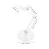GLSTOY 2pcs Clear Model Support Stand for Display Heavy Duty Figure Holder Base with Stable Secure Support for Action Figures and Dolls Versatile Display Rack for Collectors and Dynamic view 2