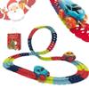 Anti Gravity Race Track with Car, Antigravity Race Track, 360 Electric Climbing Car Race Track, Glow in The Dark Flexible Race Track Sets (92pcs, Regular) view 1
