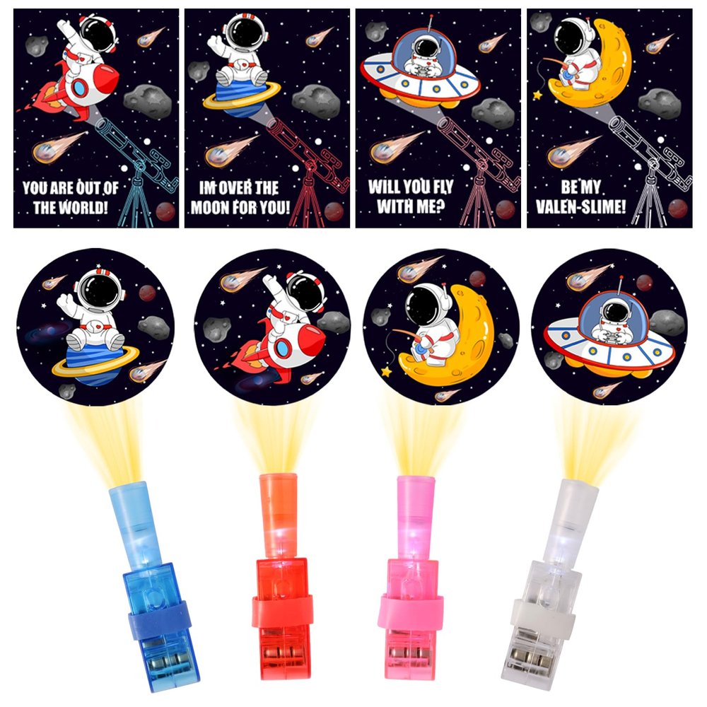 28 Pack Valentines Day Gifts for Kids School LED Finger Lights Toys with Valentine Day Cards for Kids Classroom, Valentines for Kids Class Exchange Gifts School Party Favors for Boys and Girls