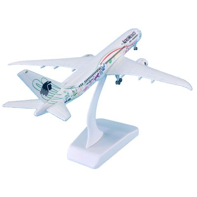 1/350 Scale Alloy Mexico B787-9 Airplane Model Aircraft, Diecast Plane, Perfect for Collectible Decoration, Gift Ornament, with Display Stand