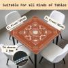 FDHSPAAM Orange Boho Western Mahjong Mat 31.5 x 31.5 Inch, Rustic Southwestern Horseshoe Print Non-Slip Noise Reduction Mahjong Table Mat for American Mah Jong Poker Card Board Games Dominoes view 2
