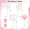 12 Pcs Rose Gold Glitter Bride to Be Cupcake Toppers Bridal Shower Cupcake Decorations Wedding Themed Cupcake Decor with Heart Ring Dress for Wedding Engagement Party Cupcake Decorations view 4