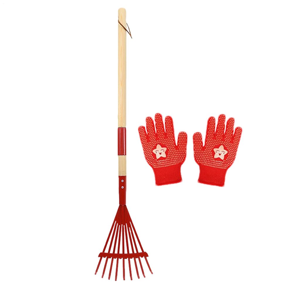 Childrens Lawn Rakes  Miniature Garden Equipment, Sturdy Handle, Portable and Fun, Safe Play Tool, Educational Gardening Accessory | Outdoor Exploration Tool for Kids, Yard Work, Nature Activities
