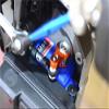 Aluminum Servo Saver with Aluminum Steering Link for 1/10 Traxxas Ford GT 4-Tec 2.0/4-Tec 3.0 Upgrades - Blue view 3