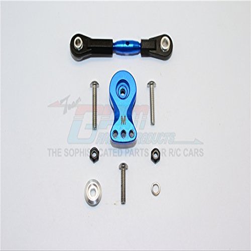 Aluminum Hi-Torque Servo Saver 25T with Alloy Tie Rod for 1/8 Thunder Tiger Truck K-Rock MT4-G5 Brushless Upgrades - Blue