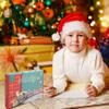 14Pcs Electric Christmas Train Set with Light & Sounds, 4 Carriages Classical Train with Tracks for Boys & Girls Gifts view 4