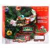 1 Set Christmas Tree Train with Light & Sound, Hanging Train with Locomotive Coal Car Carriage Sleigh & Tracks Realistic view 1