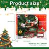 1 Set Christmas Tree Train with Light & Sound, Hanging Train with Locomotive Coal Car Carriage Sleigh & Tracks Realistic view 3