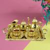 Girls Simulation Tea Set Party Game for Play House Multifunctional Kitchen Portable Educational Toys Tea view 3