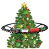 Christmas Train Set Light and Sound Festive Christmas Tree Train Electric Fun for Boys Girls Gifts, No Tree, Decor view 1