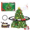Christmas Train Set Light and Sound Festive Christmas Tree Train Electric Fun for Boys Girls Gifts, No Tree, Decor view 2