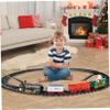 Christmas Train Set Light and Sound Festive Christmas Tree Train Electric Fun for Boys Girls Gifts, No Tree, Decor view 4