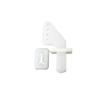 20 Pcs Nylon Pin Horns 21x11 Mm 4 Hole Compatible With RC Airplane Parts Remote Control Foam Electric Plane Models view 1