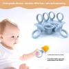 3. Chewable Ice Molds for Infants 6 Cavity Silicone Teether with Safe Edges Iced Treat Maker & Teeth Soother Teething Ice Cubes Maker for Infants view 3