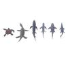 Aqur2020 Prehistoric Sea Animal Toys, PVC Material, Handmade Ocean Figures, 6 or 12 Pieces, Educational Collectible view 1