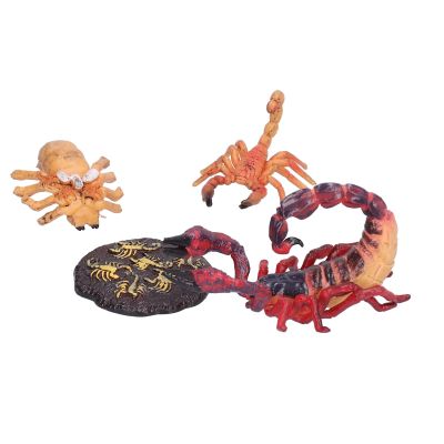 Aqur2020 Educational Scorpion Life Cycle Model Set, 4 Stages Growth Figures, Plastic, for Children 3+ Years