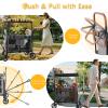 Stroller Wagon for 2 Kids, Baby Wagon Stroller for 2 Seaters, All-Terrain Kids Wagon with Canopy, Parent Organizer, Adjustable Handle & Pull Bar for Infants and Toddlers (Gray) view 2
