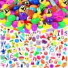 200 Pcs Prefilled Easter Eggs with Assorted Toys Inside,Basket Stuffers Easter Fillers,Easter Toys Bulk,Easter Egg Hunt Supplies,Prizes Classroom Events,Easter Party Favors Gifts for Kids Boys Girls view 1