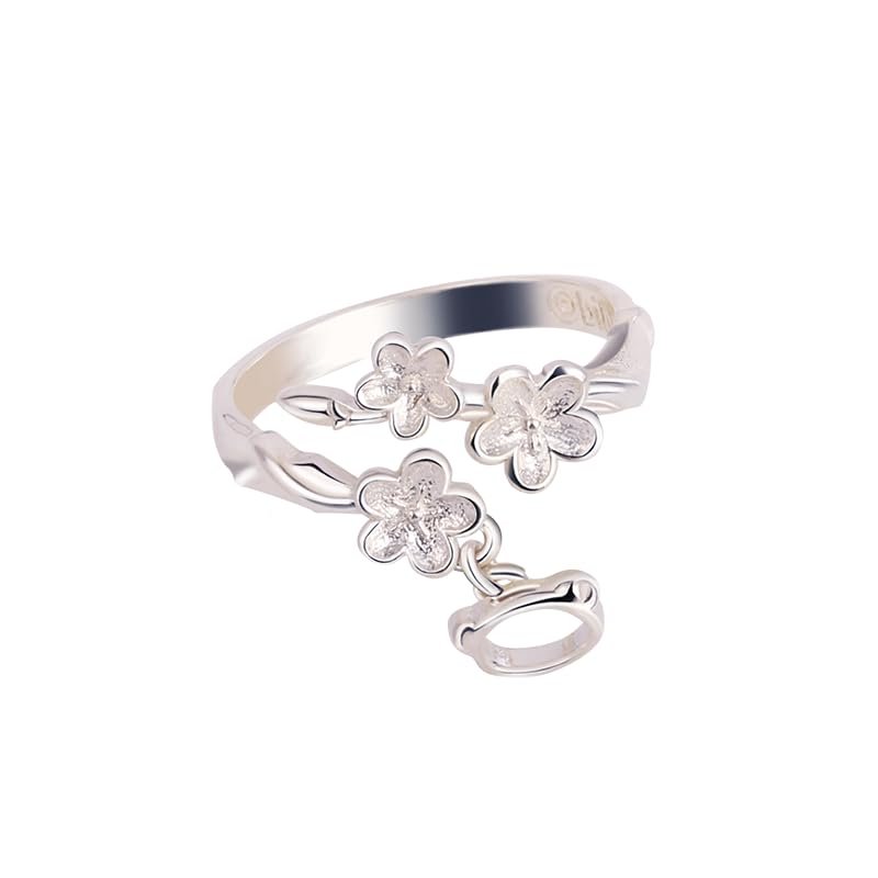 THE UNTAMED Heaven Officials Blessing Ring925 Silver Ring Promise Rings For HerTian Guan Ci Fu Animation Peripheral Product (Bai You)