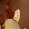 Christmas Reindeer Rocking Horse, Kids Ride-On Plush Toy with Music, Safety Belt, Red Scarf, Wooden Base, 1-3 Years, Apricot (Apricot + Fabric + Cotton) view 4