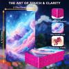 BQLXBABLT Pink Tarot Oracle Lenormand Cards for Beginner Unique Trinity Divination Deck with Rose Gold Edge for Divination Regarding Love Relationships Energy Career Path and Work view 3
