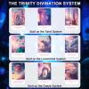 BQLXBABLT Pink Tarot Oracle Lenormand Cards for Beginner Unique Trinity Divination Deck with Rose Gold Edge for Divination Regarding Love Relationships Energy Career Path and Work view 4