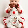 Adorable Reindeer Alphabets - Personalized Stuffed Reindeer, Initial Name Letter Christmas Stuffed Reindeers, Baby Initial Name Letter Reindeers Soft Plush, Animal Gifts for Kids on Xmas, Holiday view 3
