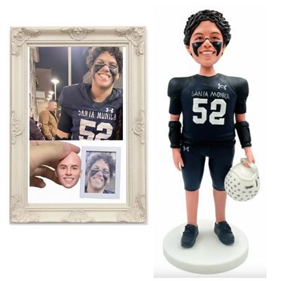 Anliv Art Custom Bobbleheads Personalized, 6/7/8 Inch Handmade Customized Bobblehead Dolls Figurine from Photo Unique Gifts for Baseball Fans, Boyfriend, Husband, Friends