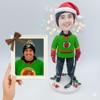 Anliv Art Custom Bobbleheads Personalized, 6/7/8 Inch Handmade Customized Bobblehead Dolls Figurine from Photo Unique Gifts for Baseball Fans, Boyfriend, Husband, Friends view 3