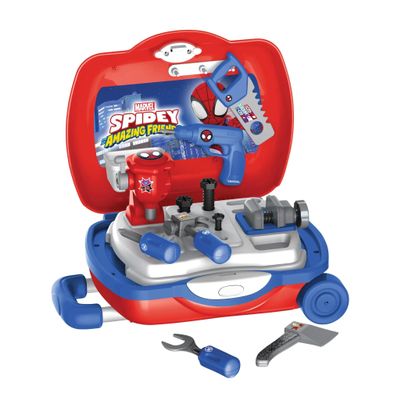Spidey & His Amazing Friends Handyman Luggage Playset 20 Pieces