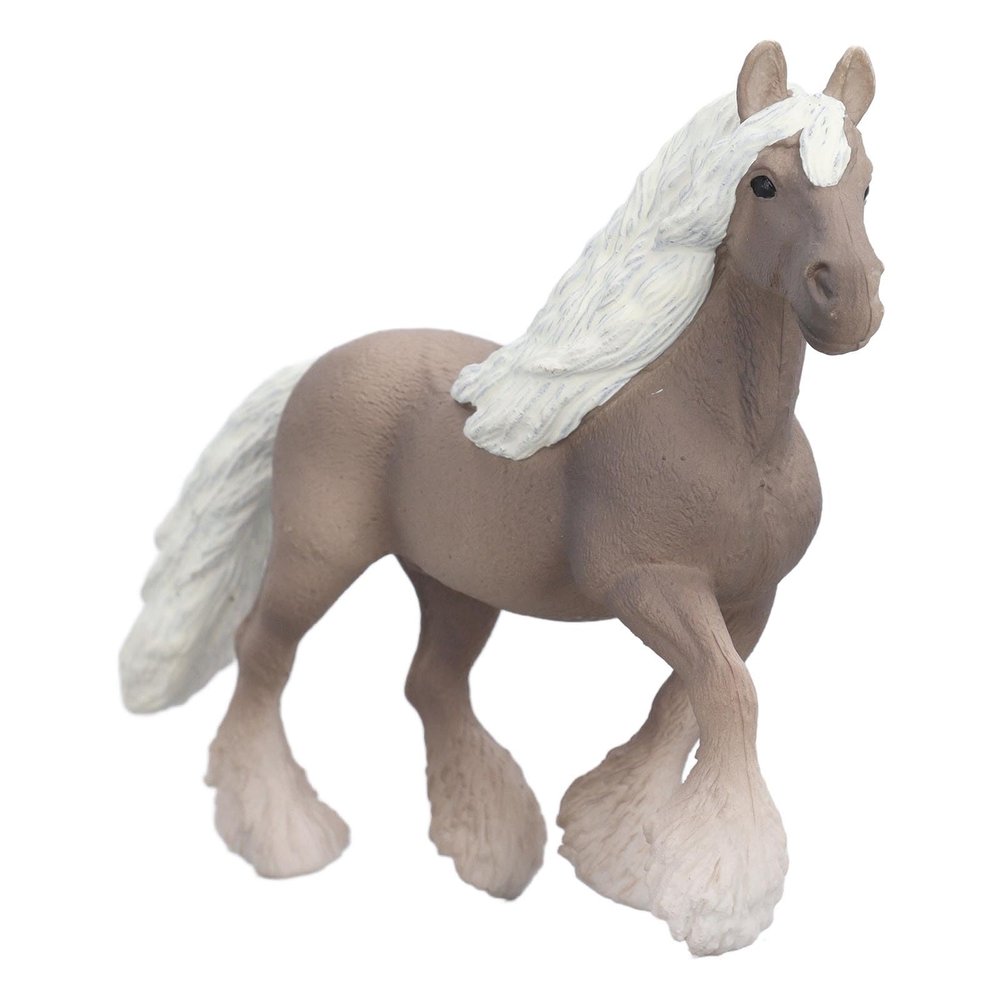Aqur2020 Horse Figure, Silver Gray, PVC Material, Highly Simulated with Rich Details, Ideal for Kids, Christmas Birthday Parties