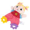 CCYLEZ Soft Baby Rattle with Rocking Teeth, Childrens Toy, Bed Rattles + Cute Cartoon Pattern + Soft and Baby + PP Cotton Plush + Girl 1 Girl 2 Elephant Owl (02 Girls) view 2
