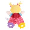 CCYLEZ Soft Baby Rattle with Rocking Teeth, Childrens Toy, Bed Rattles + Cute Cartoon Pattern + Soft and Baby + PP Cotton Plush + Girl 1 Girl 2 Elephant Owl (02 Girls) view 4