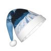 BaerK Snowboarding Print Christmas Hat for Kids - Santa Hat, Unisex Warm Cap for Holiday Parties, Wear, and Everyday Use view 2