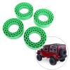 SUNGOOYUE Inserts for 1.55 Inch RC Cars Tire, 4pcs Water Proof Hollow Silicone Inner Fillers, Double Layer Shock Absorption for Off Road Rock Crawling All Terrain Vehicle (Green) view 2