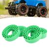 SUNGOOYUE Inserts for 1.55 Inch RC Cars Tire, 4pcs Water Proof Hollow Silicone Inner Fillers, Double Layer Shock Absorption for Off Road Rock Crawling All Terrain Vehicle (Green) view 3