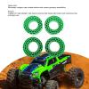 SUNGOOYUE Inserts for 1.55 Inch RC Cars Tire, 4pcs Water Proof Hollow Silicone Inner Fillers, Double Layer Shock Absorption for Off Road Rock Crawling All Terrain Vehicle (Green) view 4