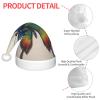 BaerK Rainbow Butterfly Print Christmas Hat for Kids - Santa Hat, Unisex Warm Cap for Holiday Parties, Wear, and Everyday Use view 4