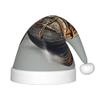 BaerK Old Viking Boats Print Christmas Hat for Kids - Santa Hat, Unisex Warm Cap for Holiday Parties, Wear, and Everyday Use view 1