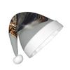 BaerK Old Viking Boats Print Christmas Hat for Kids - Santa Hat, Unisex Warm Cap for Holiday Parties, Wear, and Everyday Use view 2