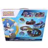 NKOK: Sonic CrossWorlds Super Race Set - Sonic & Shadow - 2 Slot Car Character Vehicles, Figure-8 Track, Lap Counter, Controllers, Licensed, Kid 5+ view 2