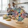 Dinner Spinner Decision Decider - Meal Maker Wheel - Recipe Wheel of Fortune - Family & Couples Dinner Adventure Game - Ready to use  Arrives fully assembled, colored, printed and ready to spin! view 4