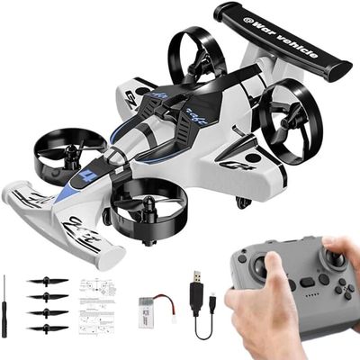 2-in-1 RC Flying Car & Racing Drift Drone  One-Key Takeoff, Anti Collision, Stable Hovering,3 Speed Racing, 360 Aerial Stunts, Remote Control Quadcopter for kids 3 4 5 6 7 8 9 10 11 12+ years old